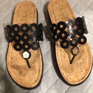 Eric Javits Size 7 1/2 Sandals Platforms EUC